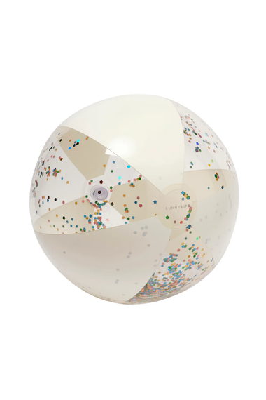 Inflatable Beach Ball Cotton Candy Glitter