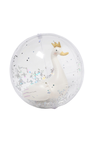 3D Inflatable Beach Ball Princess Swan Multi