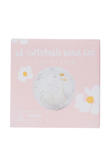 3D Inflatable Beach Ball Princess Swan Multi