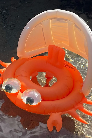 Baby Float Sonny The Sea Creature Neon Orange