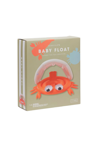 Baby Float Sonny The Sea Creature Neon Orange