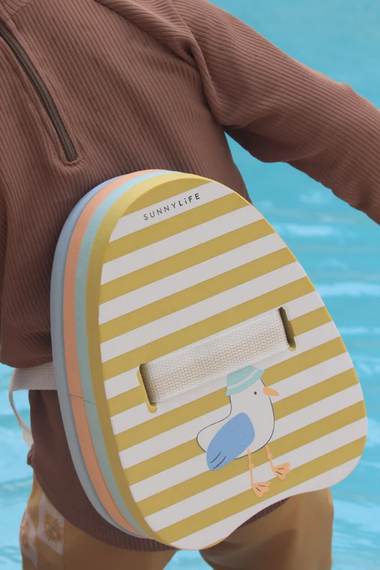 Bubble Back Float Sid the Seagull Mustard Stripe