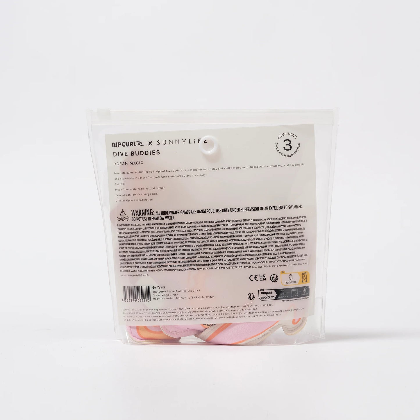 Load image into Gallery viewer, Dive Buddies Ocean Magic Pink Set of 3
