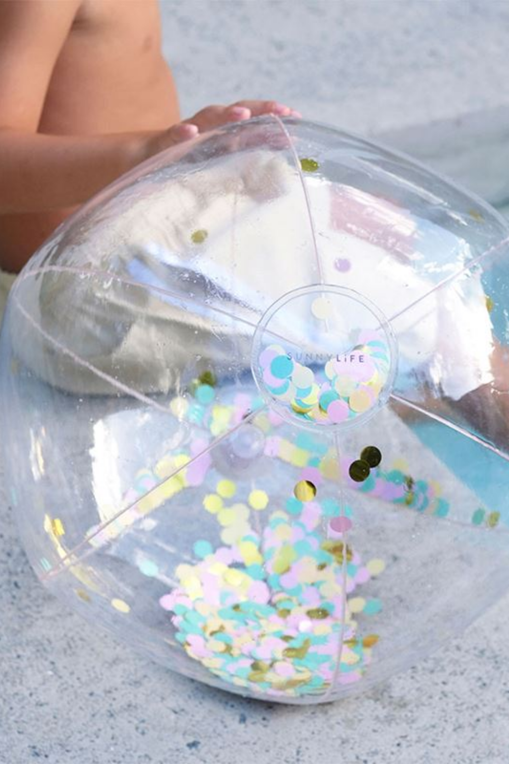 Load image into Gallery viewer, Inflatable Beach Ball Confetti Multi
