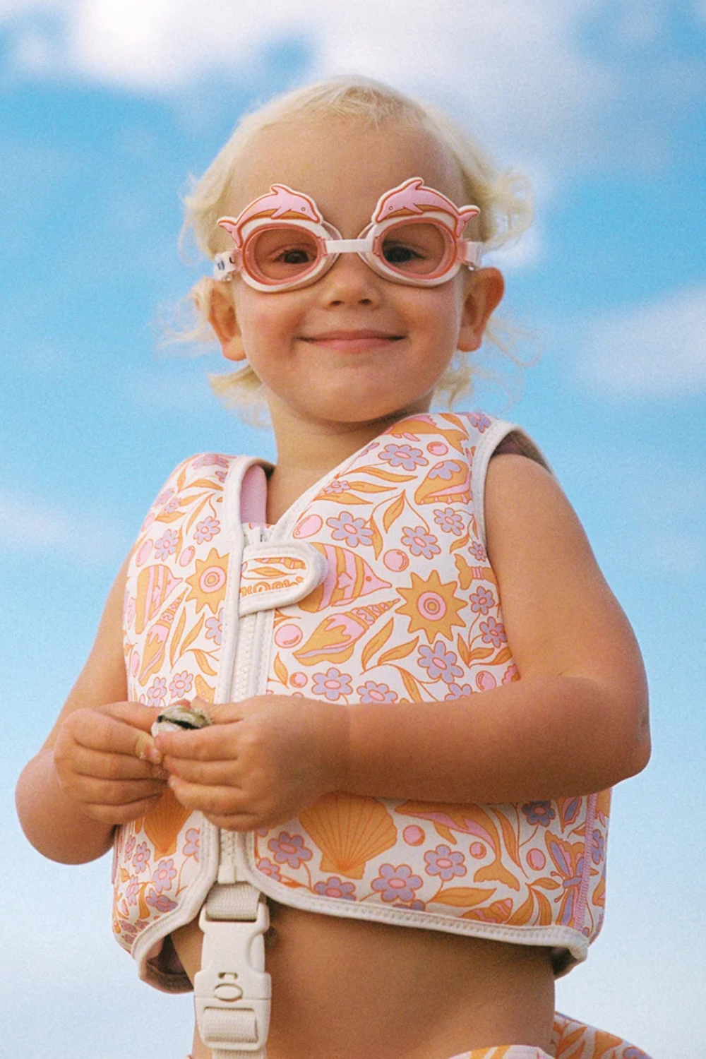Load image into Gallery viewer, Kids Swim Goggles Ocean Magic Pink
