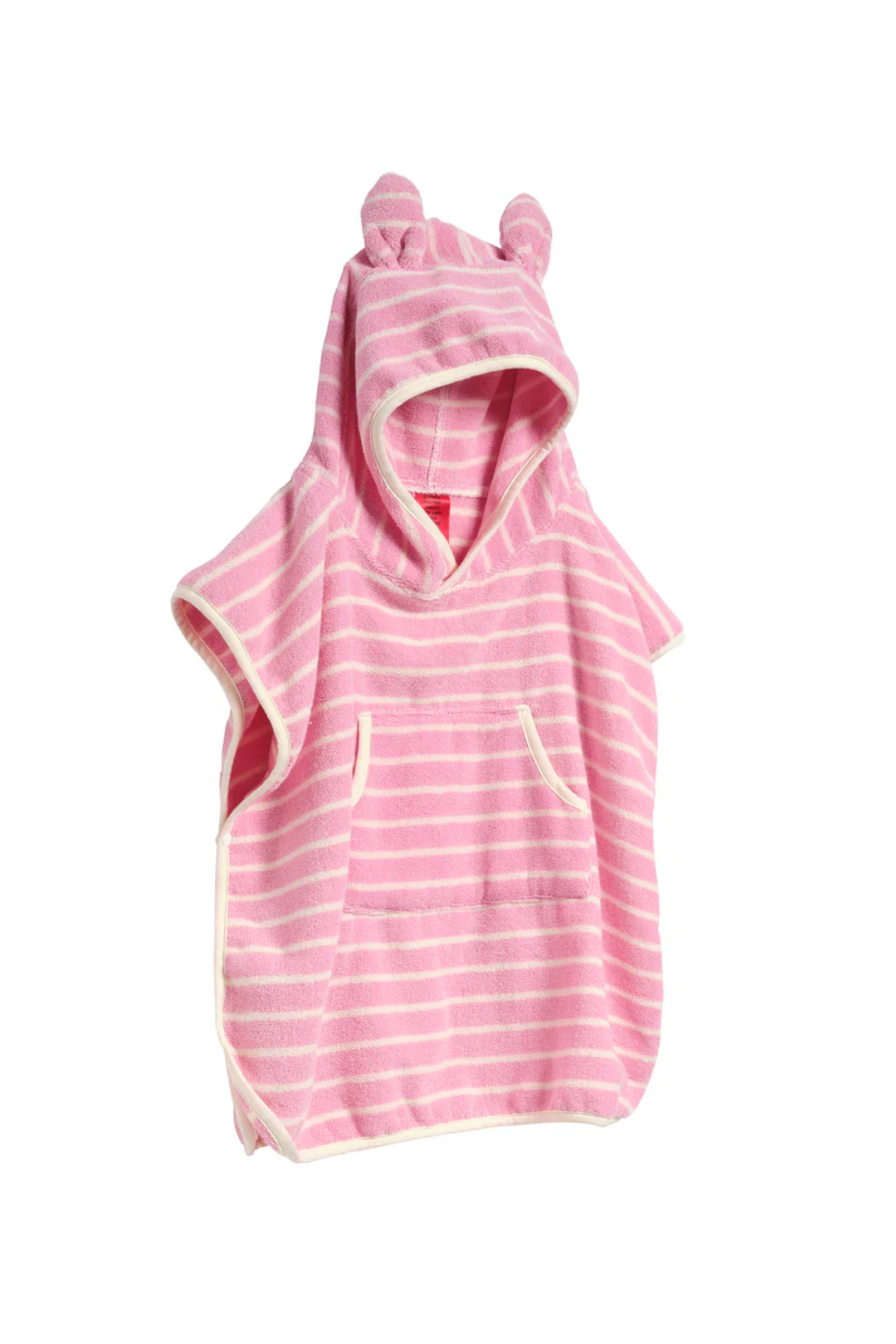 Load image into Gallery viewer, Kids Character Hooded Towel Cotton Candy Pink Stripe
