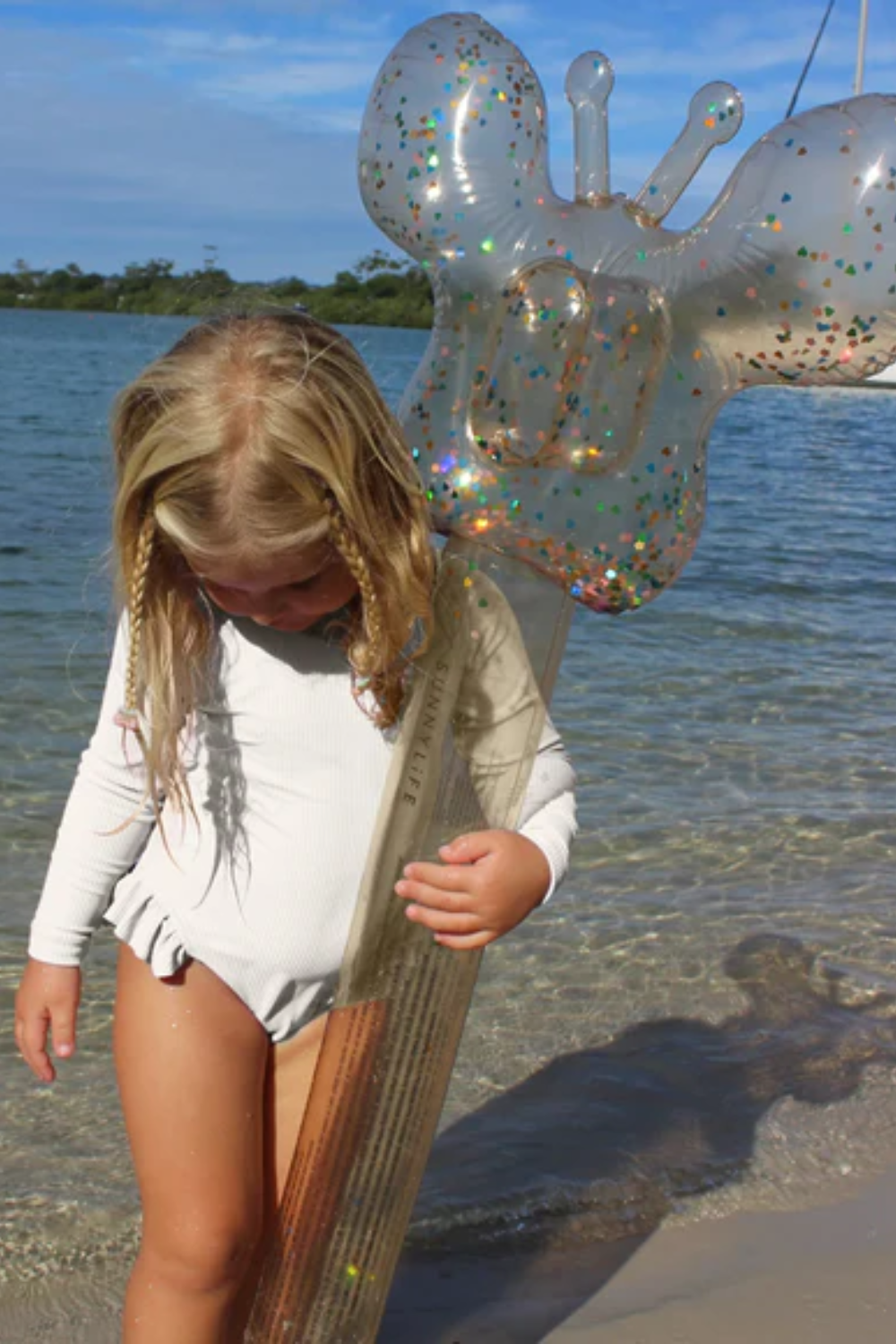 Load image into Gallery viewer, Kids Inflatable Noodle Cotton Candy Glitter Set of 2
