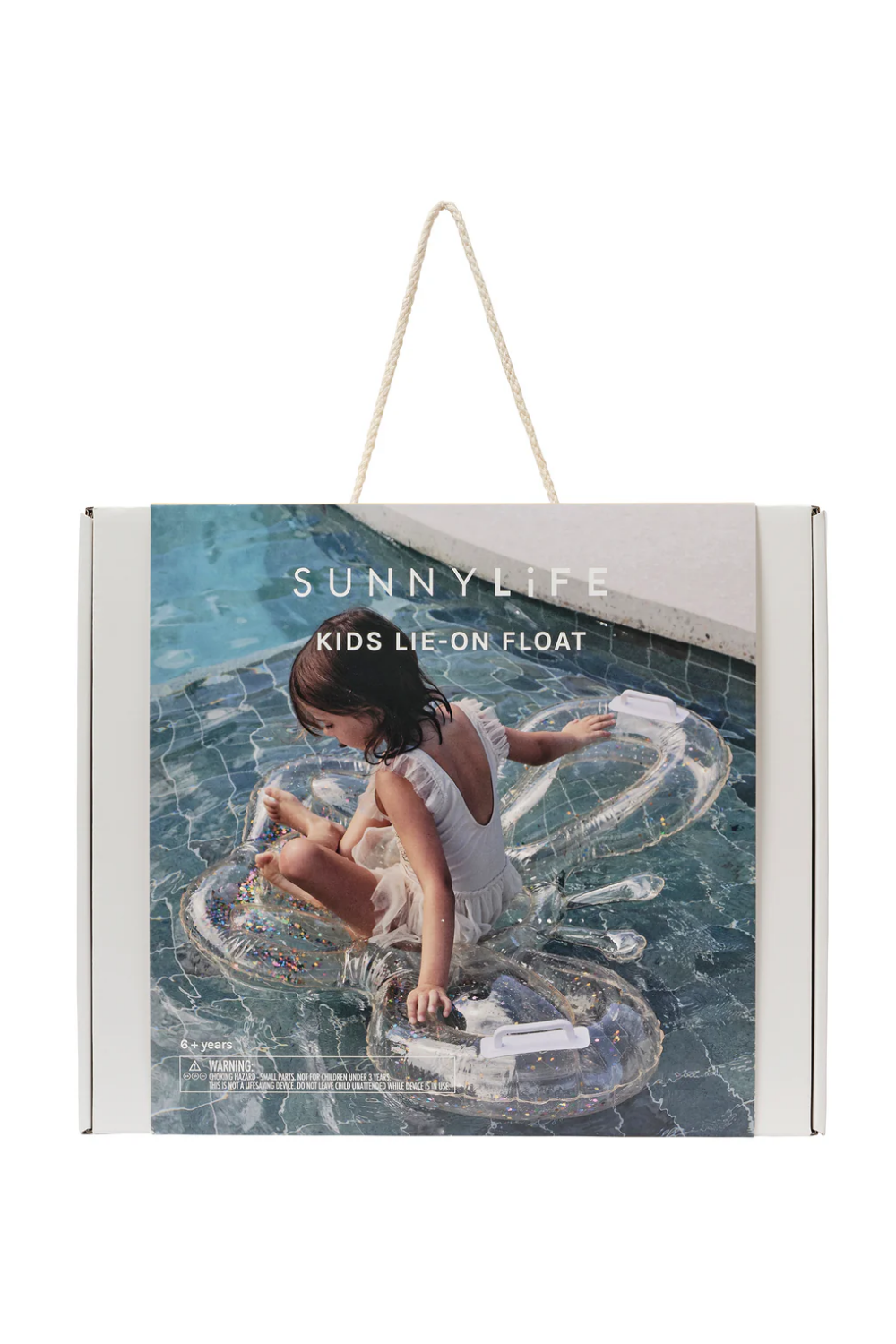 Load image into Gallery viewer, Kids Lie-On Float Cotton Candy Glitter
