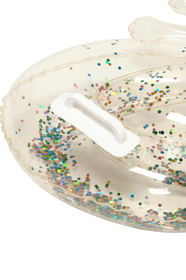 Kids Lie-On Float Cotton Candy Glitter