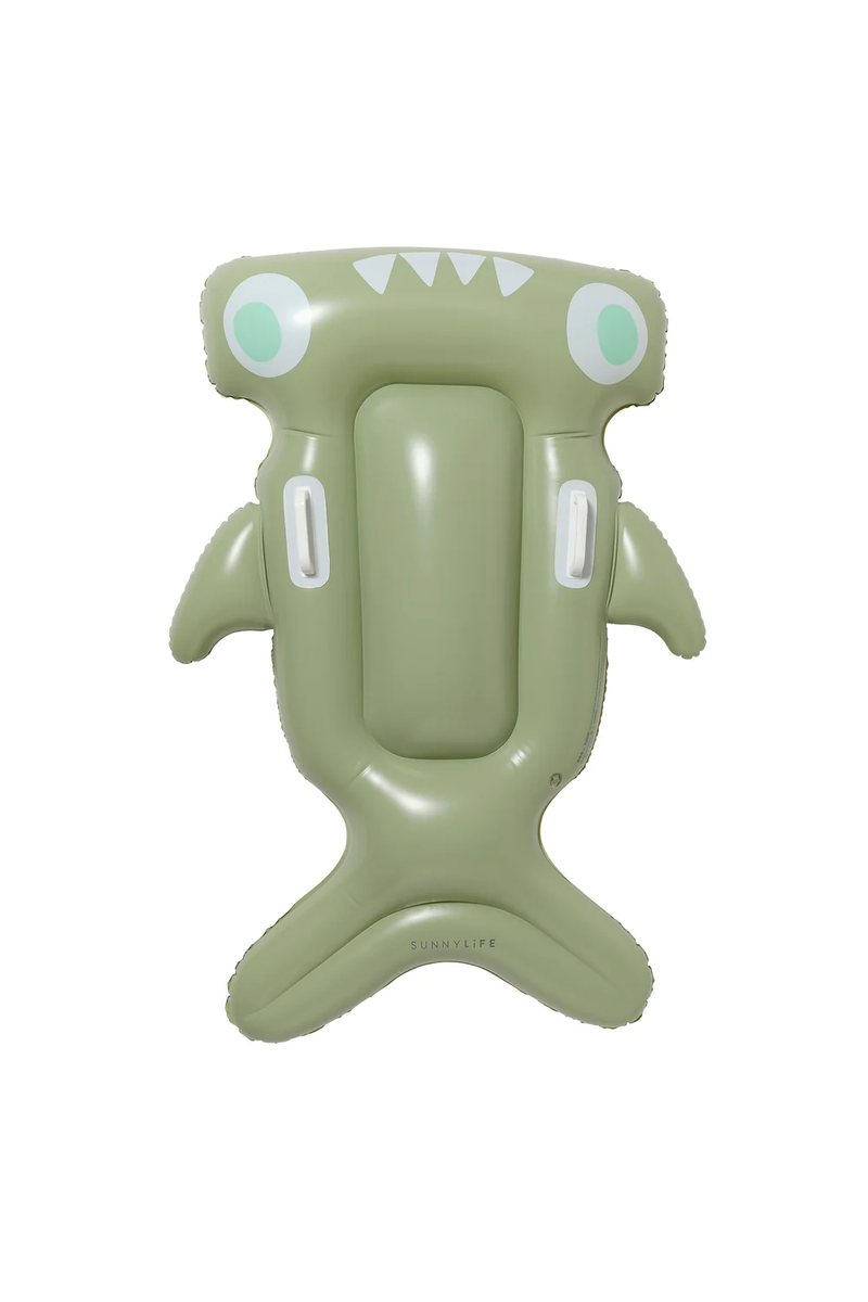 Kids Lie-On Float Salty the Shark Khaki
