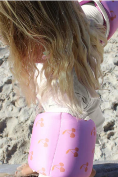 Kids Neoprene Arm Bands Cotton Candy Cherry