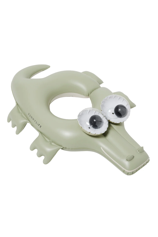 Kids Pool Ring Cookie The Croc  Khaki