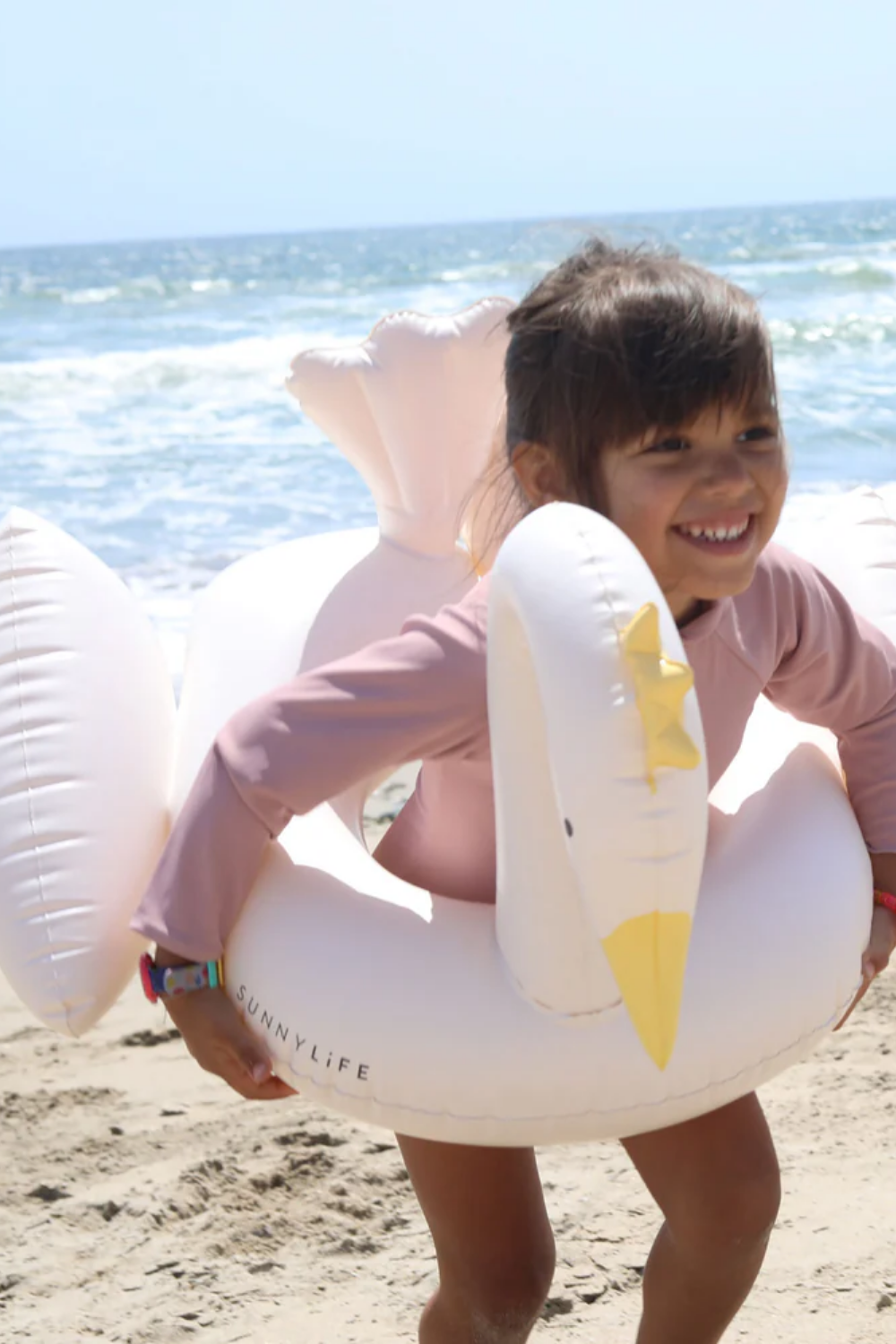 Load image into Gallery viewer, Kids Pool Ring Princess Swan Multi
