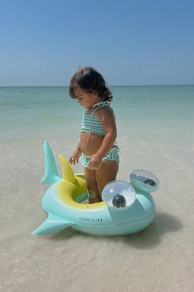 Kids Pool Ring Salty the Shark Multi