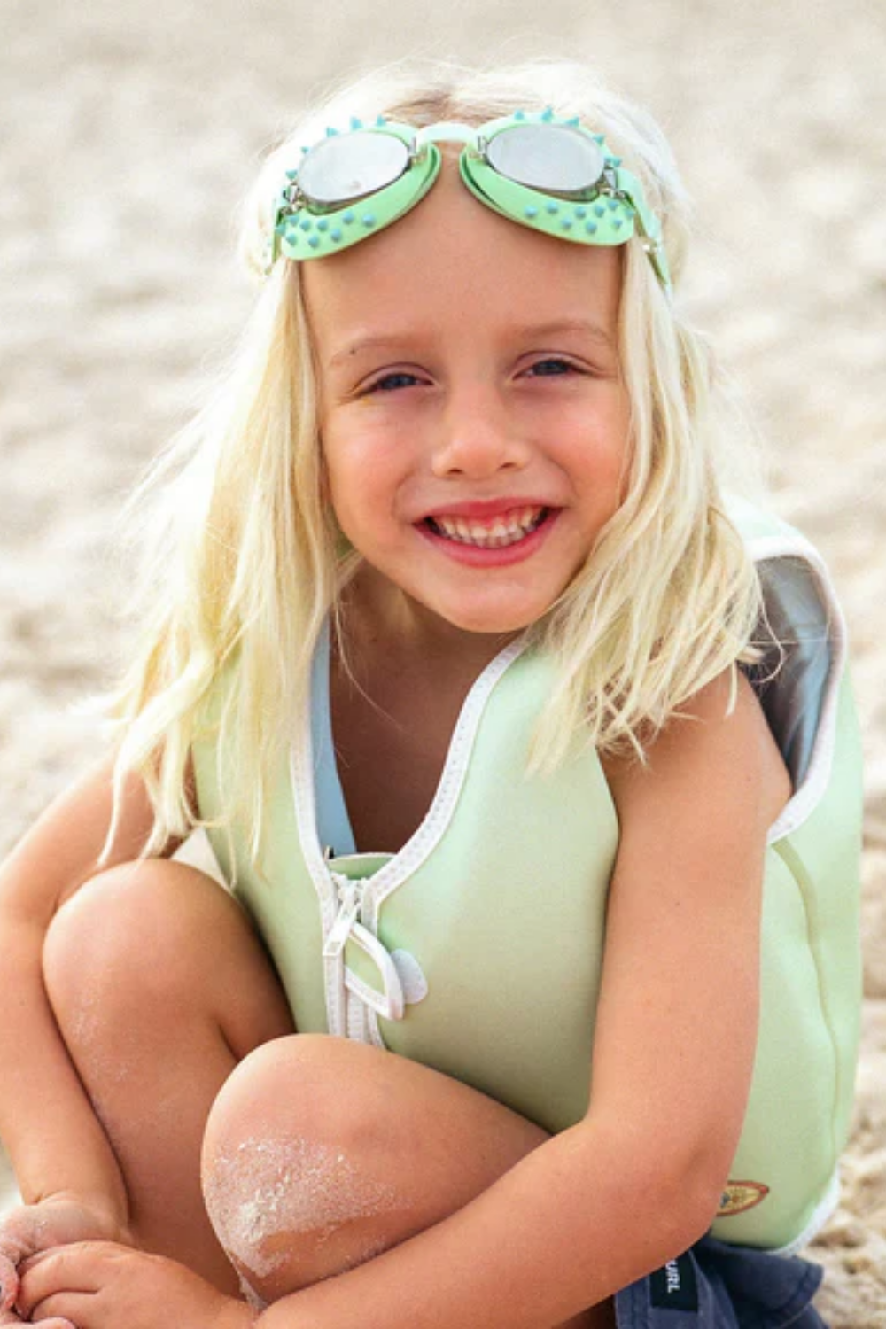 Load image into Gallery viewer, Kids Swim Goggles Shred Turtle Aqua
