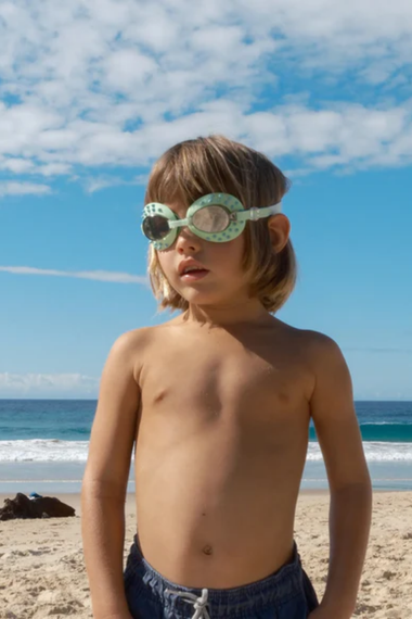 Kids Swim Goggles Shred Turtle Aqua