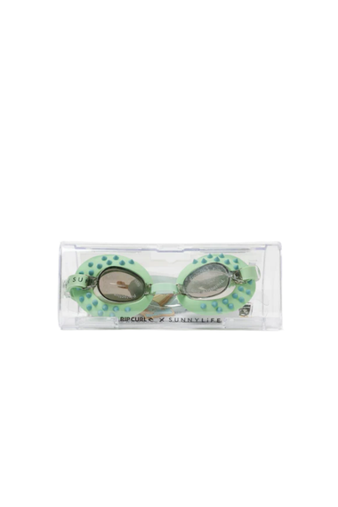 Kids Swim Goggles Shred Turtle Aqua