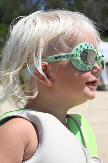 Kids Swim Goggles Shred Turtle Aqua