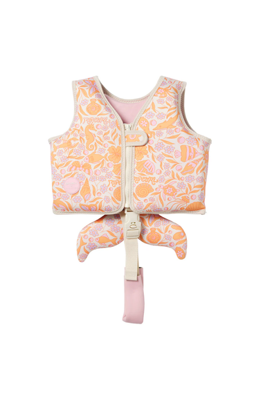 Kids Swim Vest Ocean Magic Pink 3D