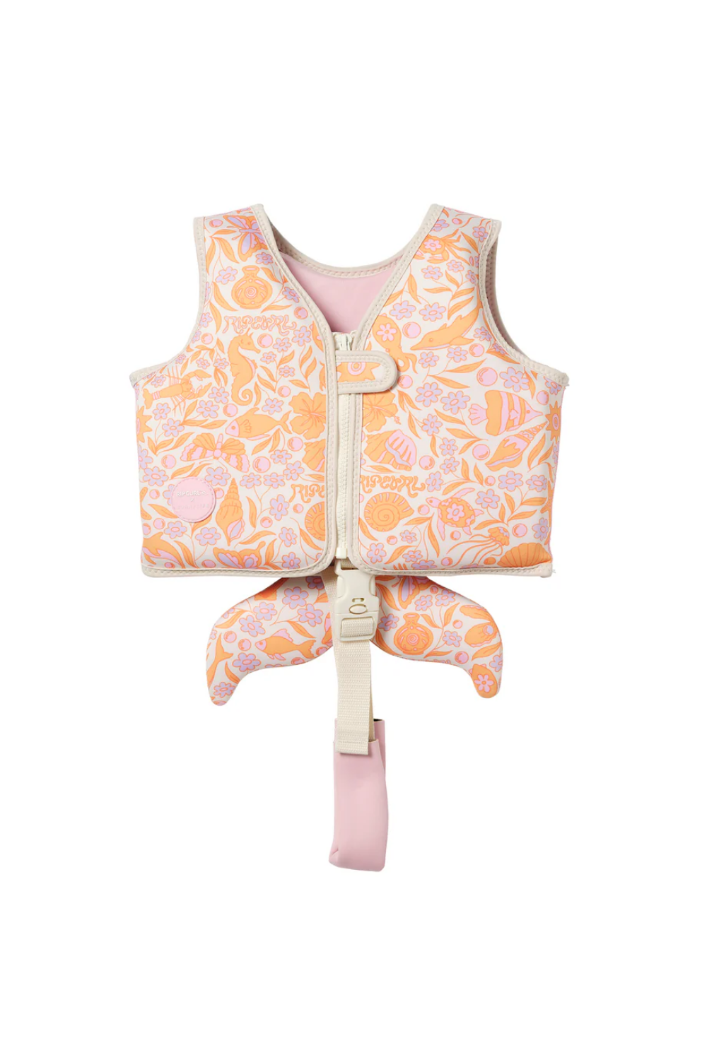 Load image into Gallery viewer, Kids Swim Vest Ocean Magic Pink 3D
