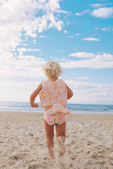 Kids Swim Vest Ocean Magic Pink 3D