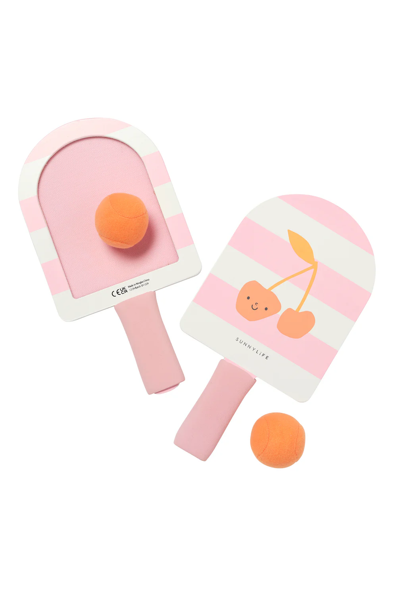 Kids Velcro Beach Bats Cotton Candy Cherry