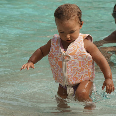 Kids Swim Vest Ocean Magic Pink 3D