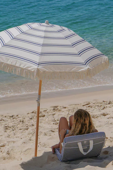 Sunnylife The Resort Luxe Beach Umbrella Coastal Blue