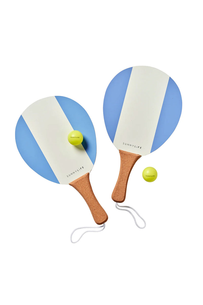 Vintage Beach Paddles La Mer Med Blue