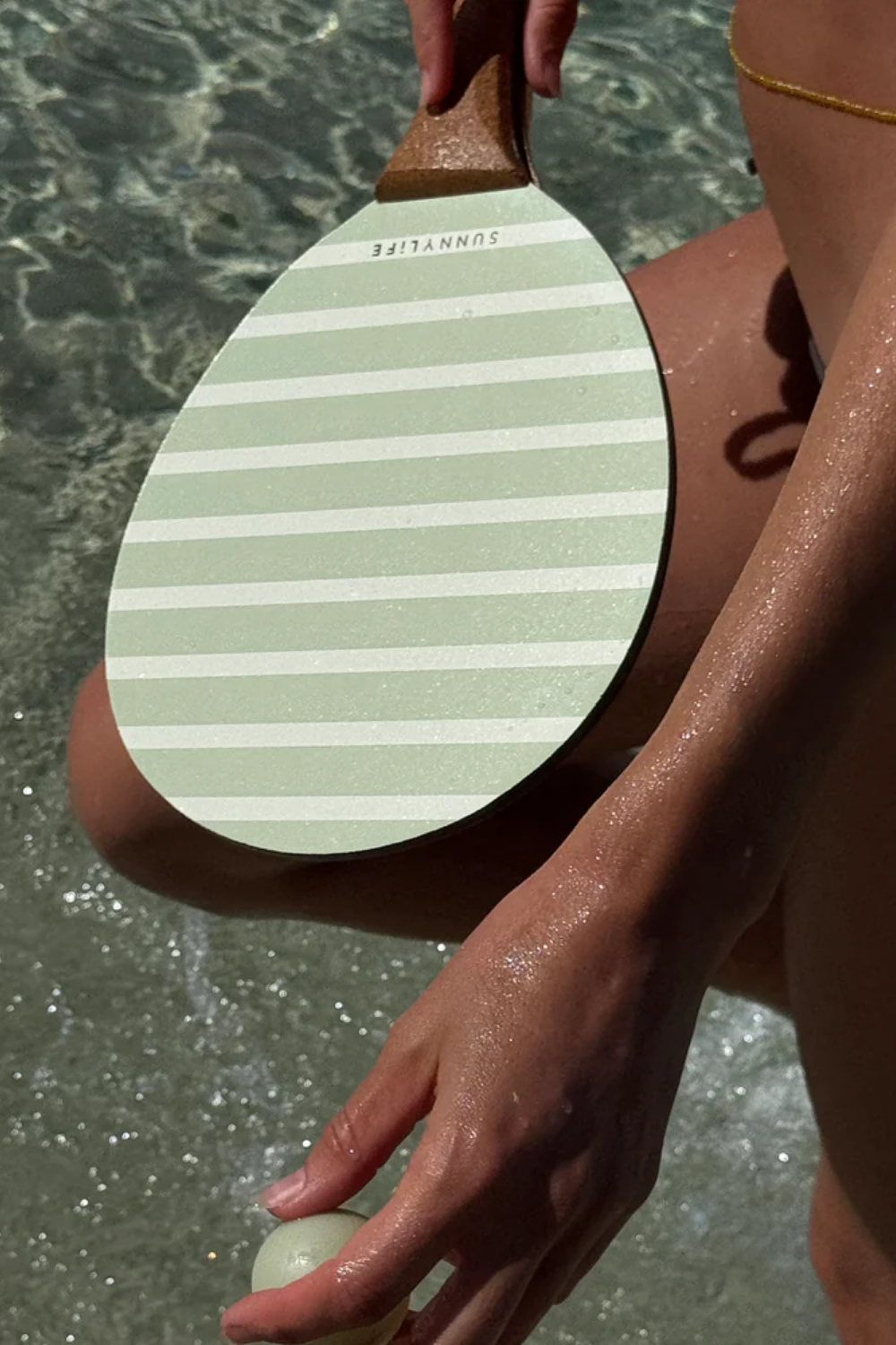 Load image into Gallery viewer, Vintage Beach Paddles La Palma Sage Stripe
