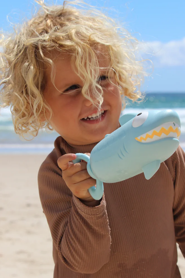 Water Squirters Shark Pastel Blue