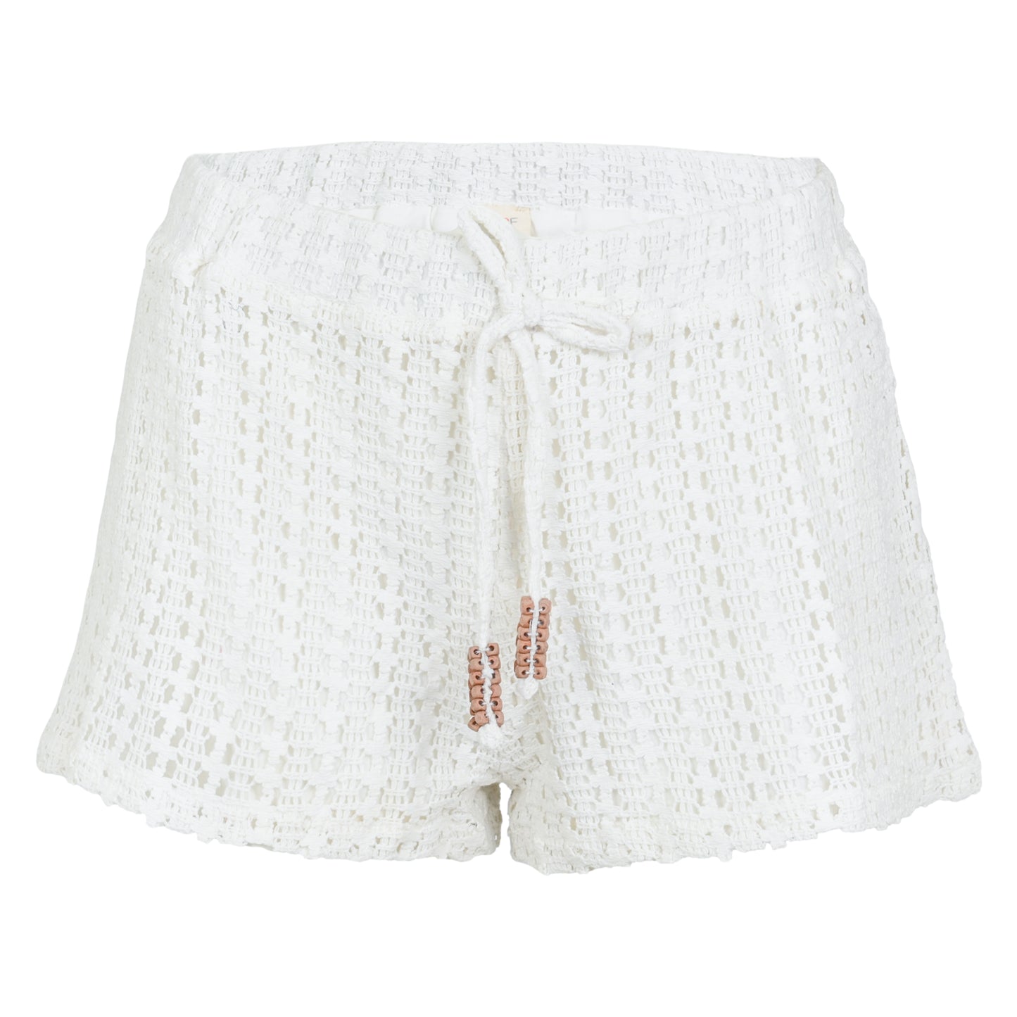 Load image into Gallery viewer, White Vertical Stripe Crochet Short - Shorts
