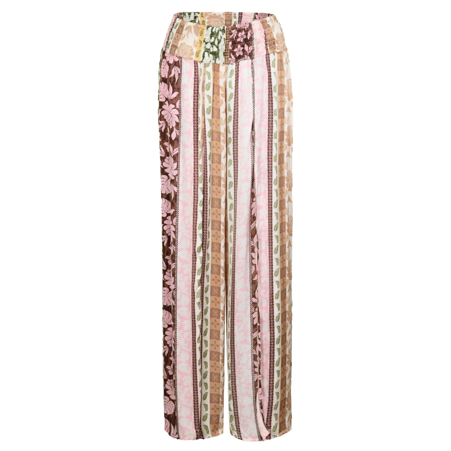 Load image into Gallery viewer, Pacific Tropical Satin Printed Flowy Pants - Bottoms
