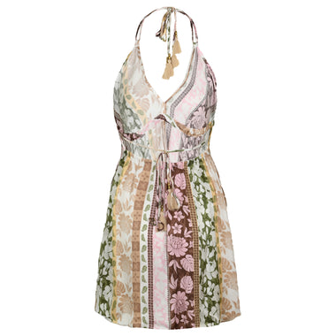 Pacific Tropical Satin Printed Wrap Dress - Dress