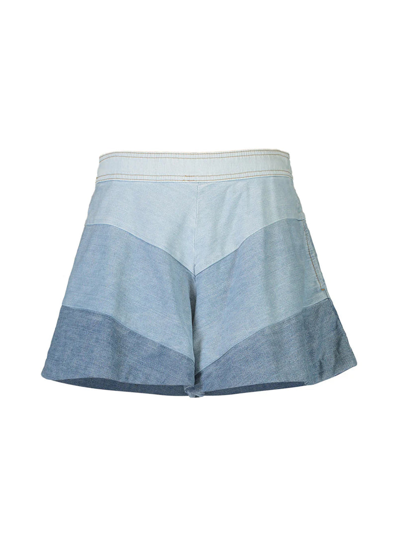 Tallow Chevron Denim Short