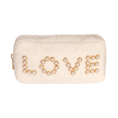 Teddy Love Small Cosmetic Bag White - ONE SIZE - Pouch