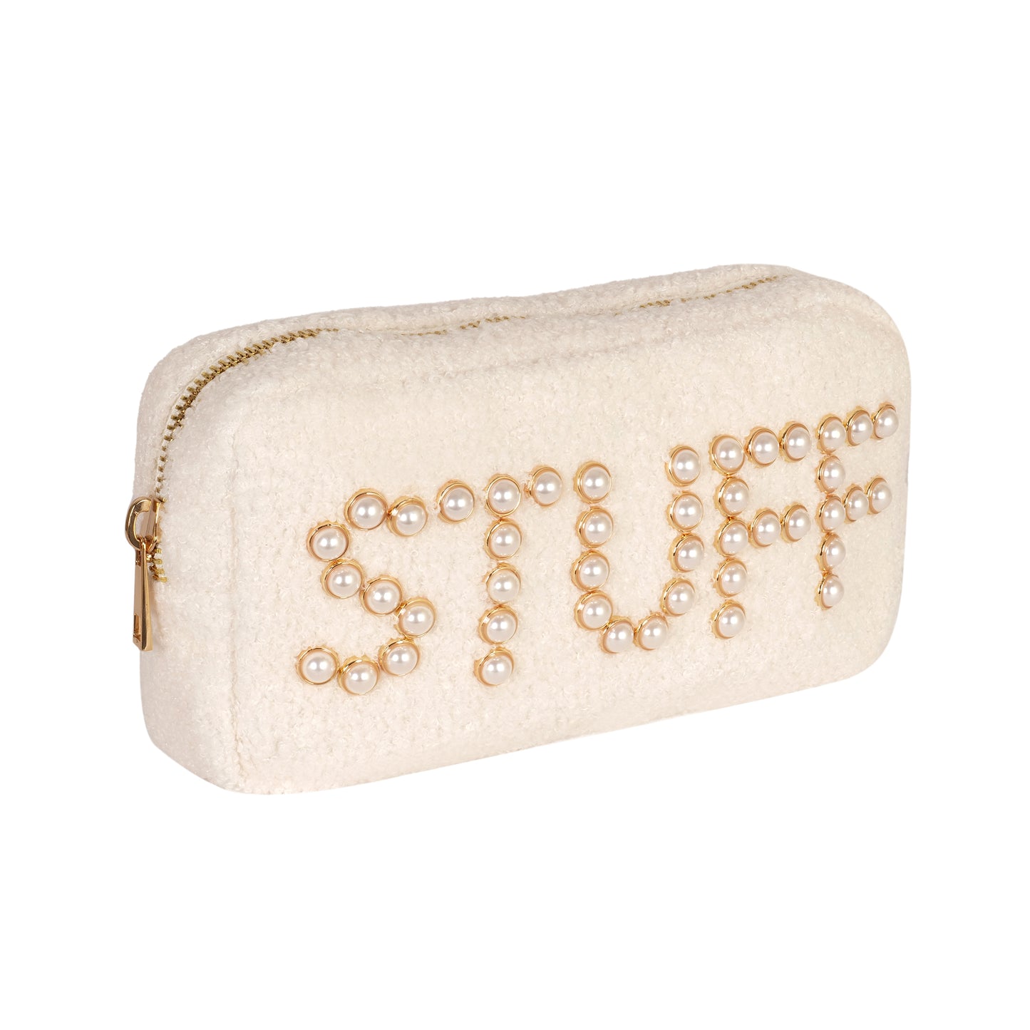 Teddy Stuff Cosmetic Bag White