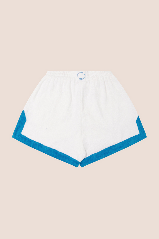 Load image into Gallery viewer, Estate Short Bianco/Ciano - Shorts
