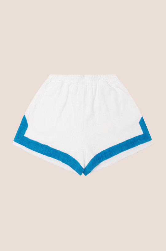 Load image into Gallery viewer, Estate Short Bianco/Ciano - Shorts

