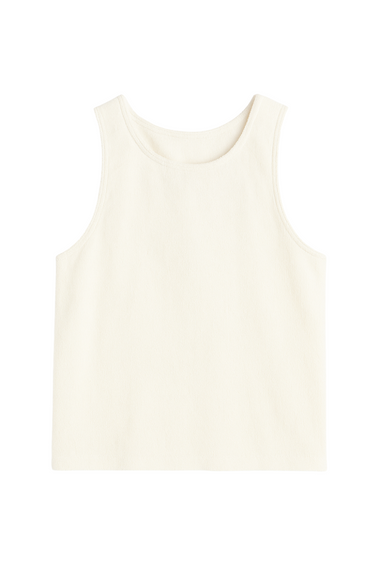 Terry Tank Top in White