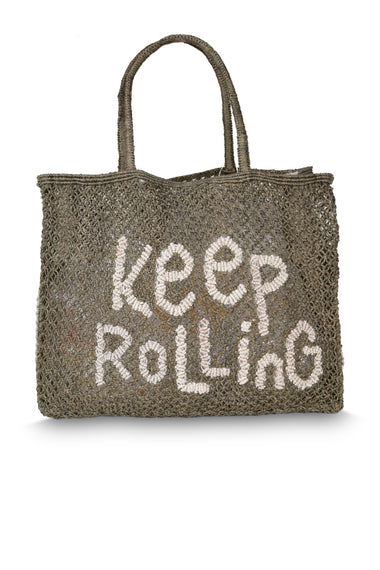 Barry Keep Rolling Olive Jute Bag
