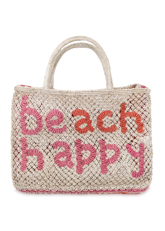 Beach Happy Day Jute Bag Natural
