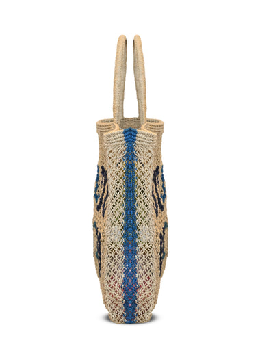 Bonjour Beaches Jute Bag Multi/Blue - Bag