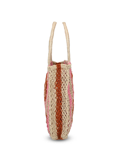 Ciao Bella Jute Bag Rose Stripes - Bag