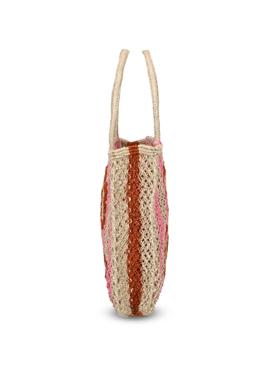 Ciao Bella Jute Bag Rose Stripes - Bag