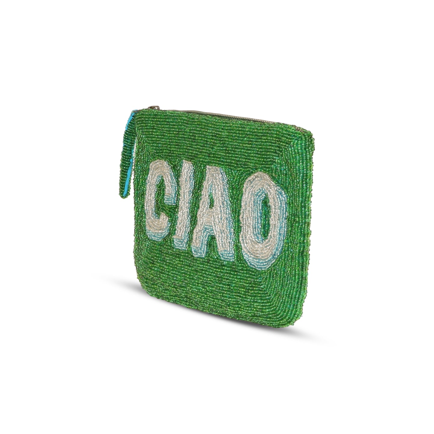 Load image into Gallery viewer, Ciao Beaded Clutch Green - Bag
