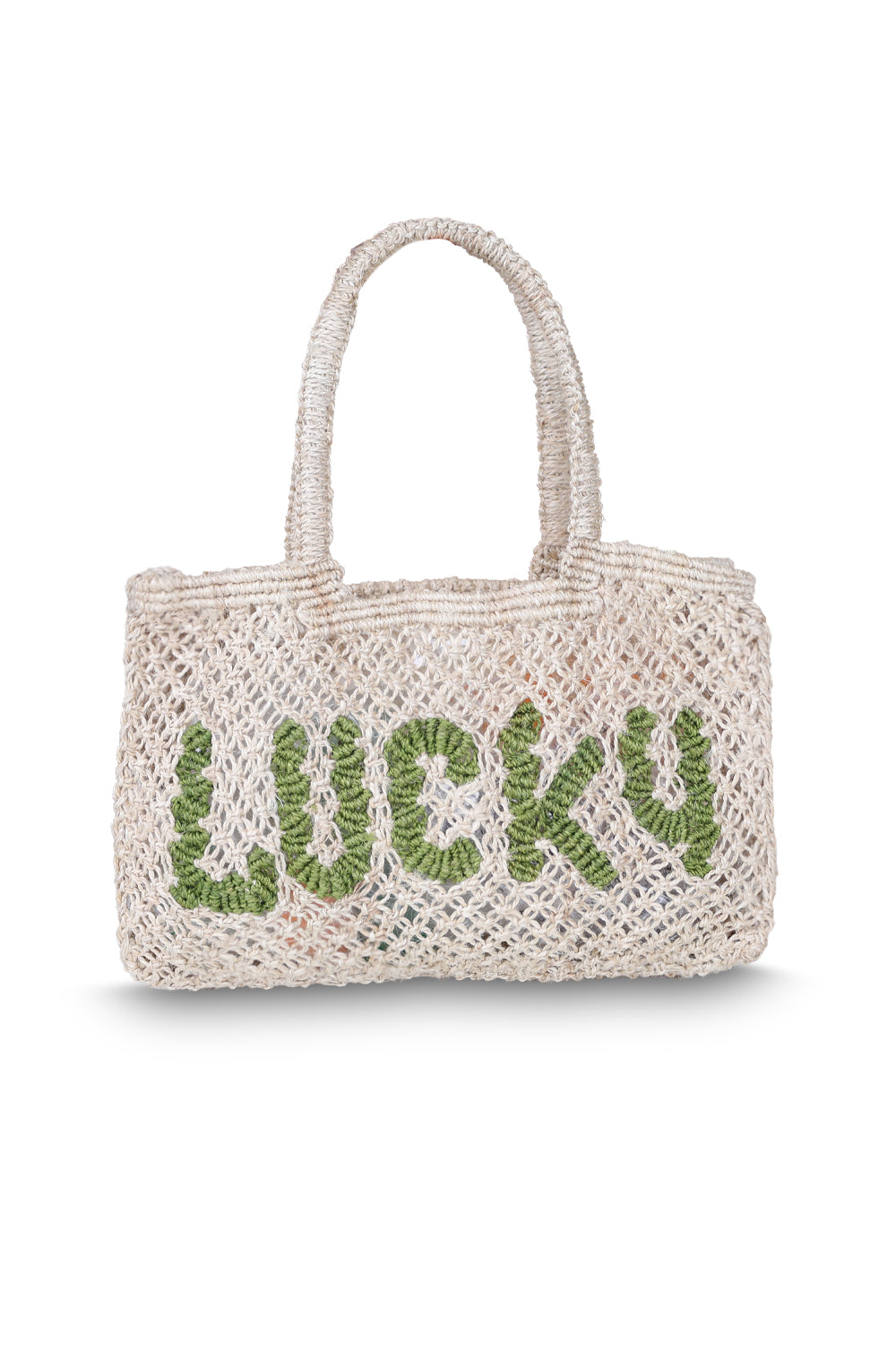 Load image into Gallery viewer, Coco Lucky Natural Jute Bag
