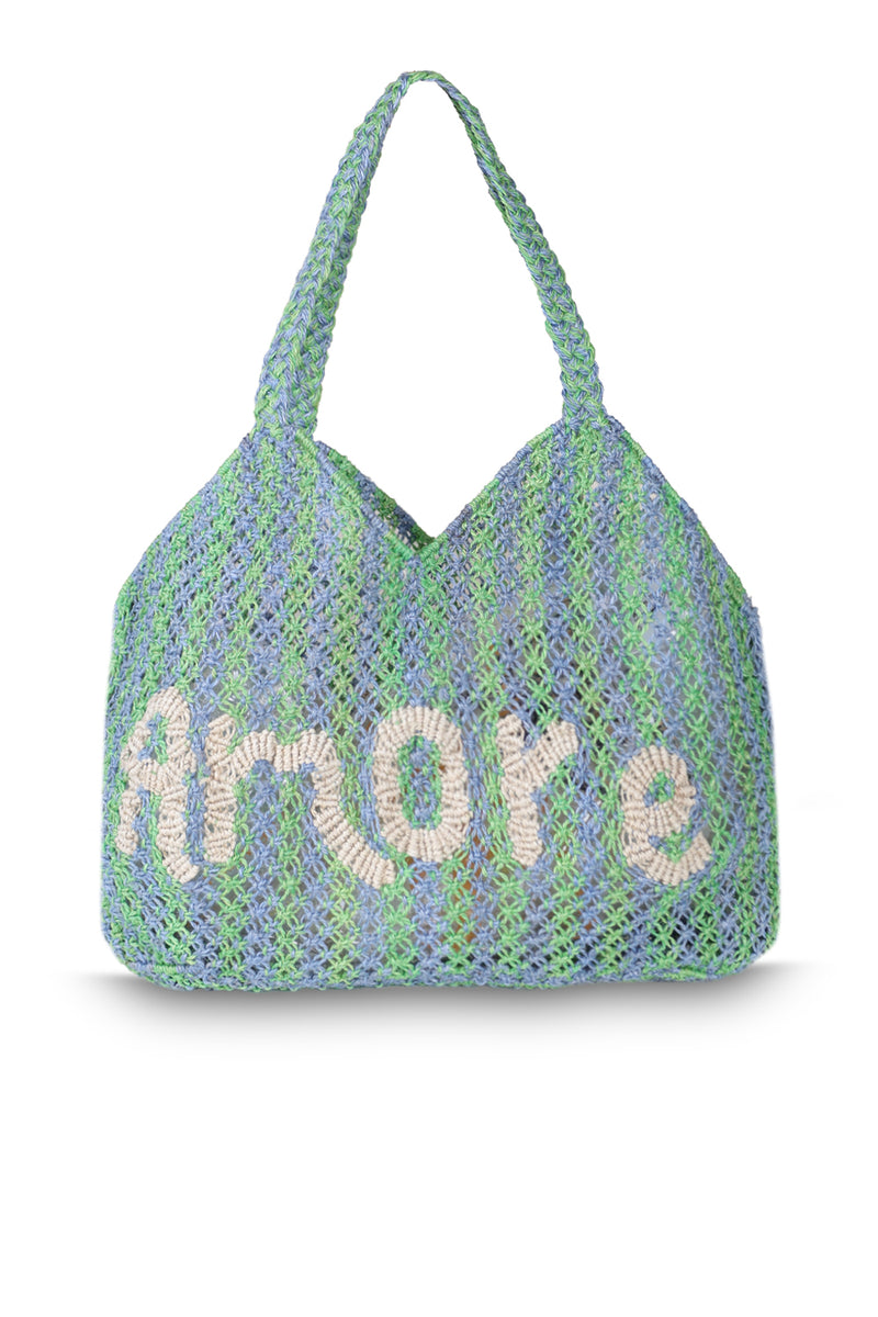 Dora Amore Green Jute Bag