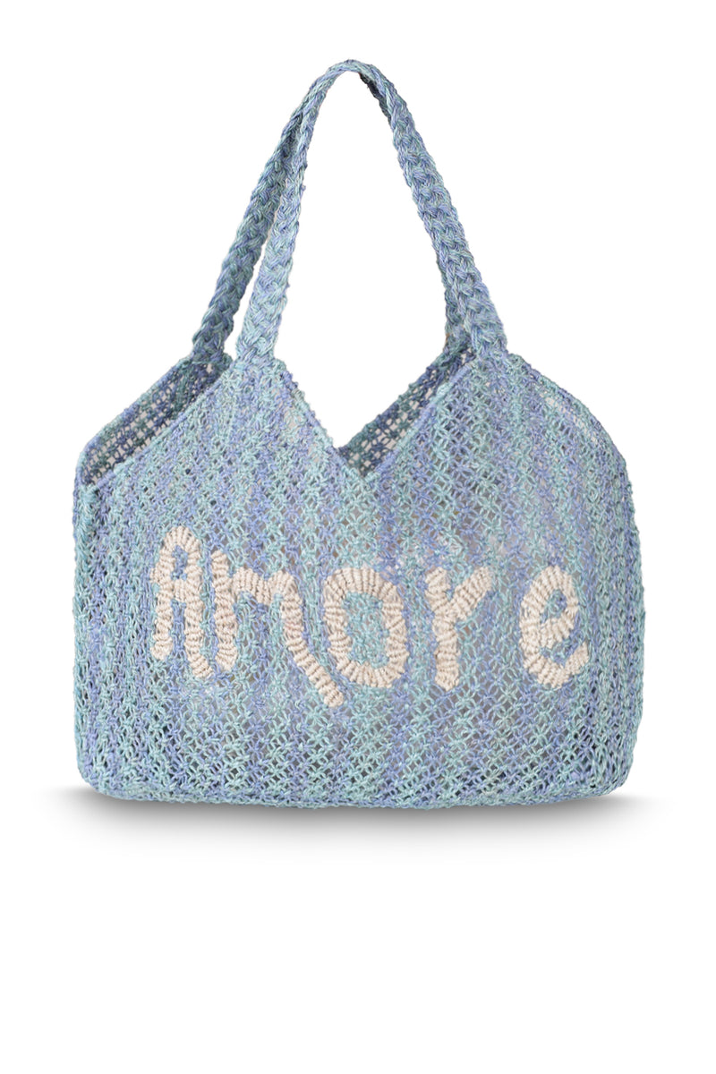 Dora Amore Sky Jute Bag