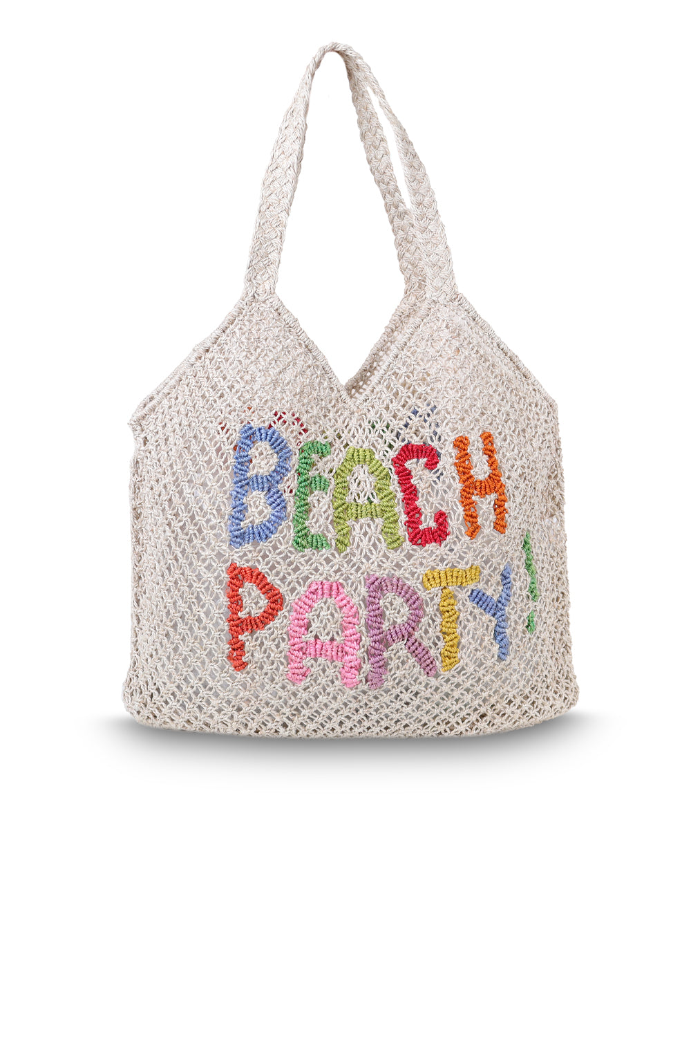 Load image into Gallery viewer, Drew Beach Party Natural Jute Bag
